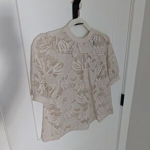 Vero Moda Cream Lace Blouse